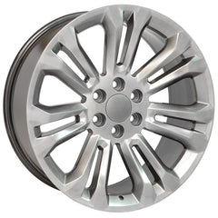 22x9 Replica Wheel CV43 fits Chevrolet Silverado - Hyper Black