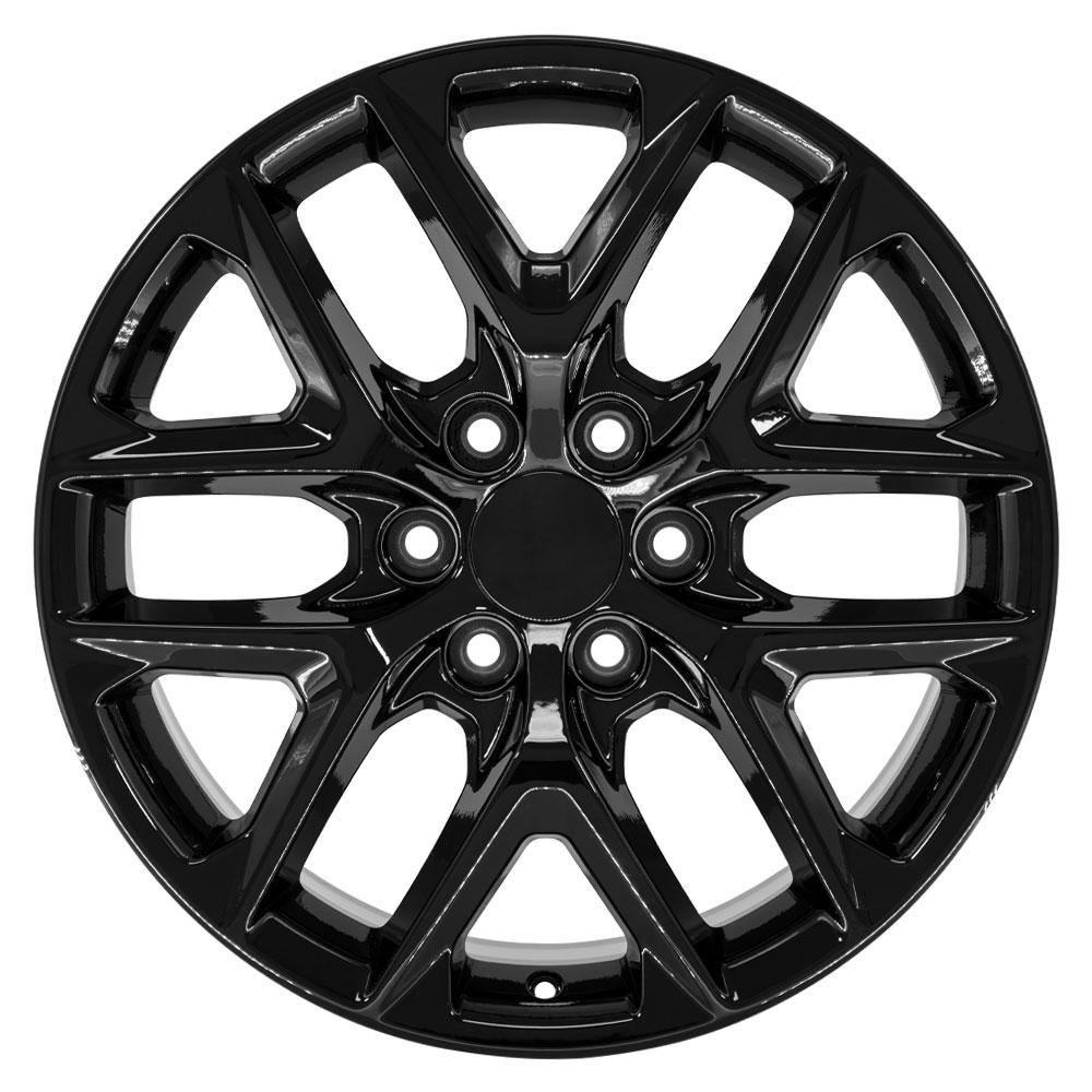 20x9 Replica Wheel CV62 fits Chevrolet Silverado - Gloss Black