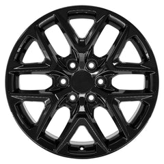 20x9 Replica Wheel CV62 fits Chevrolet Silverado - Gloss Black