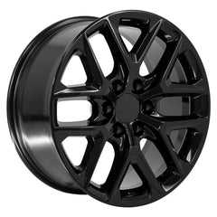 20x9 Replica Wheel CV62 fits Chevrolet Silverado - Gloss Black