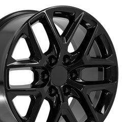 20x9 Replica Wheel CV62 fits Chevrolet Silverado - Gloss Black