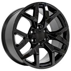 20x9 Replica Wheel CV66 fits Chevrolet Suburban 1500 - Gloss Black