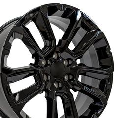 22x9 Replica Wheel CV68 fits Chevrolet Suburban 1500 - Gloss Black