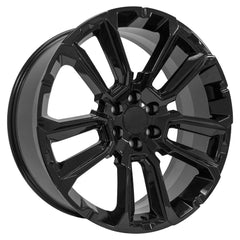 24x10 Replica Wheel CV68 fits Chevrolet Suburban 1500 - Gloss Black