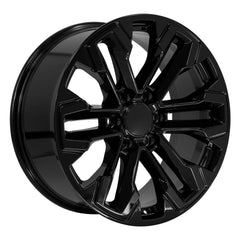 20x9 Replica Wheel CV69 fits Chevrolet Silverado - Gloss Black