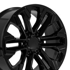 20x9 Replica Wheel CV69 fits Chevrolet Silverado - Gloss Black