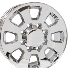 18" Replica Wheel CV75B Fits GMC Sierra- Design One with lug nuts |Chrome - GM/Ram/Dodge Factory Style - Set of 32 - 14x1.5mm - 7/8" Hex