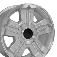 18x8 Replica Wheel CV88 fits Chevrolet - Silver Machined