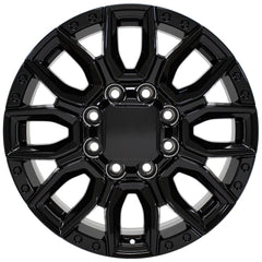 20x8.5 Replica Wheel CV97B fits GMC Sierra 2500/3500 - Gloss Black