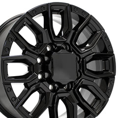 20x8.5 Replica Wheel CV97B fits GMC Sierra 2500/3500 - Gloss Black