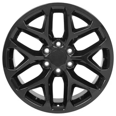 20x9 Replica Wheel CV98B fits Chevy Silverado - Gloss Black