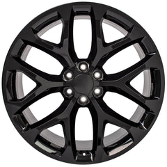 24x10 Replica Wheel CV98B fits Chevy Silverado - Gloss Black