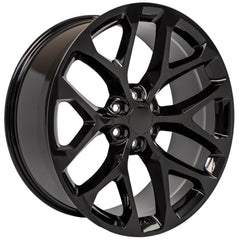 24x10 Replica Wheel CV98B fits Chevy Silverado - Gloss Black