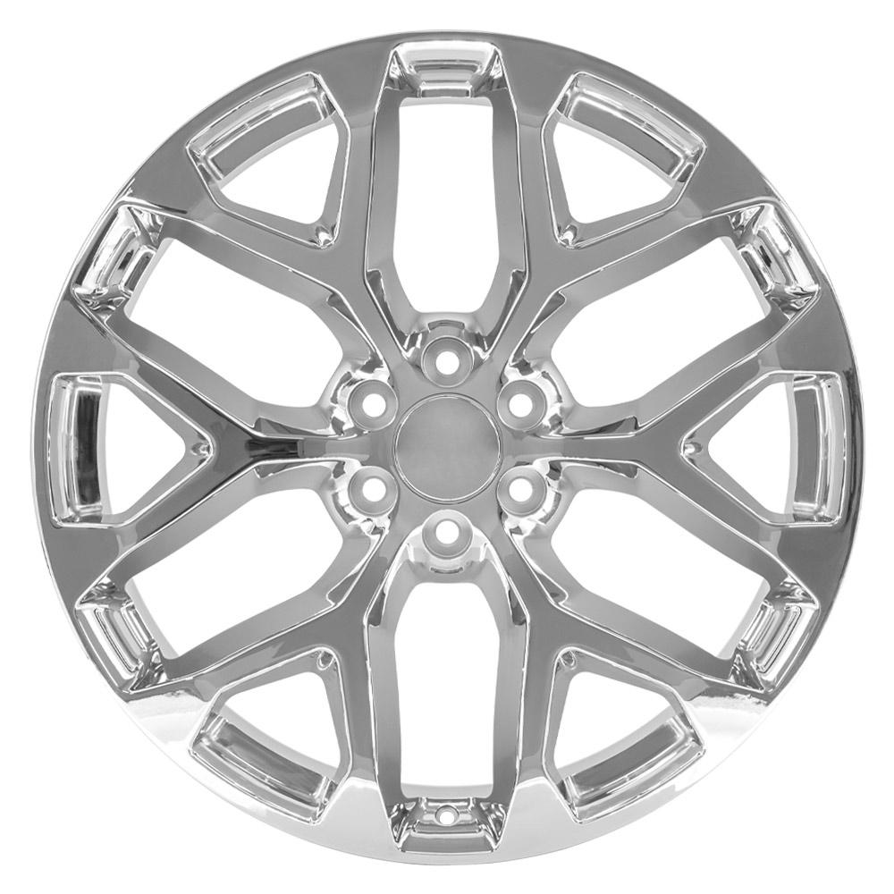 24x10 Replica Wheel CV98B fits Chevy Silverado - Chrome