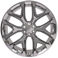 26x10 Replica Wheel CV98B fits Chevy Silverado - Chrome 