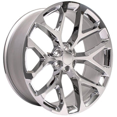 26x10 Replica Wheel CV98B fits Chevy Silverado - Chrome 