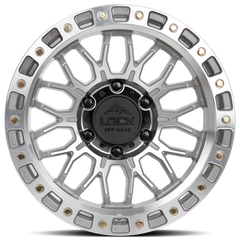 Lock Offroad Combat 20x9 6x139.7 0et 106.2 Machined w/ Clear Coat Wheel