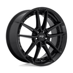 18X8 GLOSS BLACK 40MM Niche 1PC Wheel