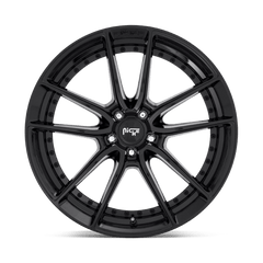 18X8 GLOSS BLACK 40MM Niche 1PC Wheel