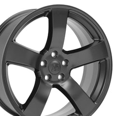 20" Replica Wheel DG12 Fits Dodge Charger SRT- Design One with lug nuts |Black - GM/Dodge/Jeep Factory Style - Set of 20 - 14x1.5mm - 7/8" Hex