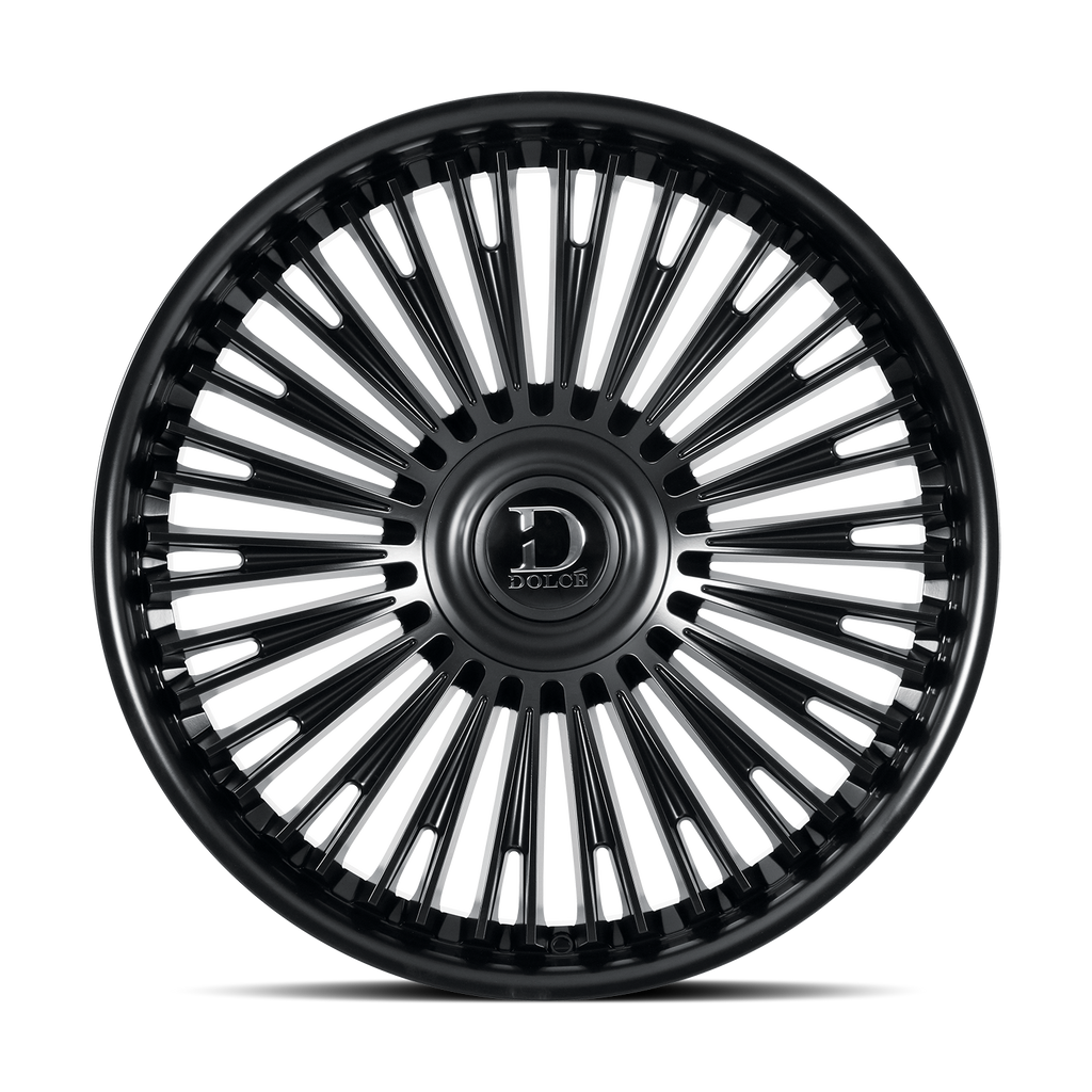 Dolce Luxury Razzo 22x9.5 6x139.7 +35et 66.6 Gloss Black Wheel