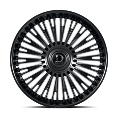 Dolce Luxury Razzo 22x9.5 6x139.7 +35et 66.6 Gloss Black Wheel
