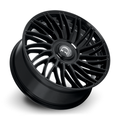 Dolce Luxury Sesto 22x9.5 6x139.7 +35et 66.6 Gloss Black Wheel