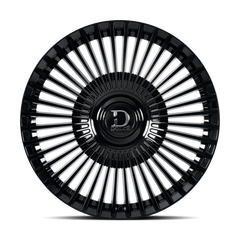 Dolce Luxury Trento 22x9.5 6x139.7 +35et 66.6 Gloss Black Wheel