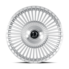 Dolce Luxury Trento 22x9.5 6x139.7 +35et 66.6 Glossy Silver Brush Face Wheel