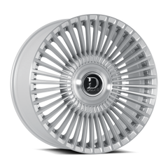 Dolce Luxury Trento 22x9.5 6x139.7 +35et 66.6 Glossy Silver Brush Face Wheel