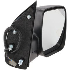 KOOL VUE MIRRORSE-350 SUPER DUTY 07-08 MIRROR RH, Non-Towing, Power, Manual Folding, Non-Heated, Textured Black, No Auto-dimming, BSD, Memory, and Signal Light, 4-Bolt Mount