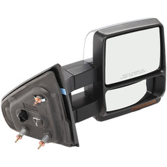KOOL VUE MIRRORSF-150 09-14 TOWING MIRROR RH, Power, Manual Folding, Heated, Chrome, w/ Memory, Puddle Light, and Signal Light