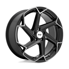 20X10.5 GLOSS BLACK BRUSHED 40MM Niche 1PC Wheel
