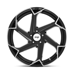 20X10.5 GLOSS BLACK BRUSHED 40MM Niche 1PC Wheel