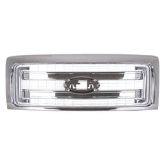 FRONT GRILLE -  XLT MODEL -  TWO CHROM BARS/FRAME WITH SILVER MESH