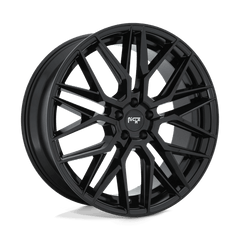 18X8 GLOSS BLACK 40MM Niche 1PC Wheel