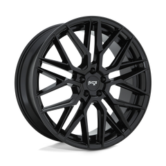 18X8 GLOSS BLACK 40MM Niche 1PC Wheel