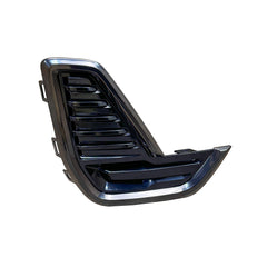 PASSENGER SIDE FOG LIGHT COVER -  BLACK WITH DARK CHROME MOLDING