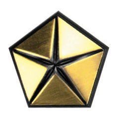 PASSENGER SIDE FENDER EMBLEM -  'PENTASTAR' -  MADE OF PLASTIC