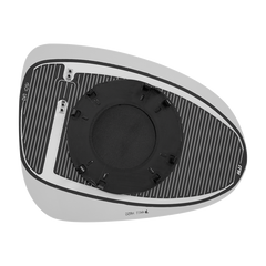 Burco - Driver Side View Mirror Heated W Mount For Heated Volkswagen Touareg Lh Flat Rsg