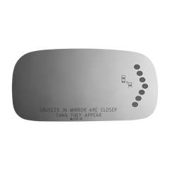 Burco - Passenger Side View Mirror W Signal Blind Spot For Cadi Dts Rh Convex Signal Bldspt Fitover