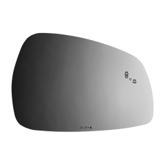 Burco - Driver Side View Mirror W Blind Spot Cross Path For Kia Stinger Lh Flat Bldspt Crspth E C Fitover - 4792BC