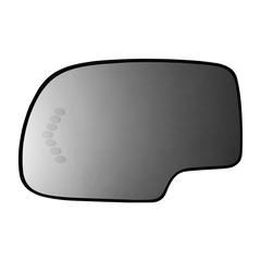 Burco - Driver Side View Mirror Heated Signal W Mount For Heated Cadi Chev Gmc Truck Lh Power Flat Signal Rsg - 2734HSRSG
