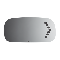 Burco - Driver Side View Mirror W Signal For Cadillac Deville Lh Flat Signal E C Fitover