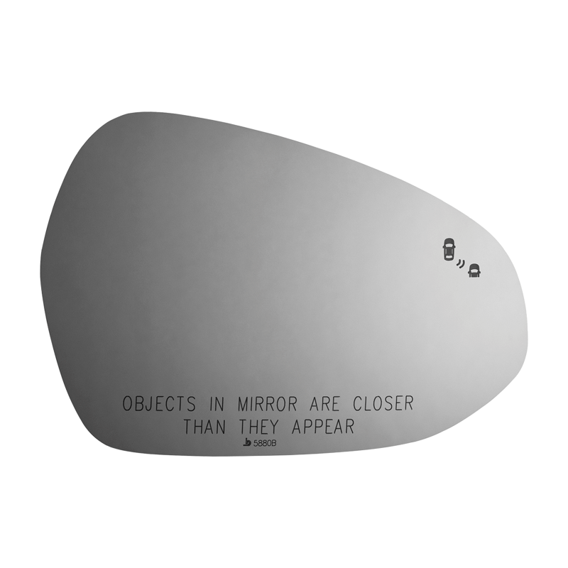 Burco - Passenger Side View Mirror Heated W Blind Spot For Kia K5 Rh Convex Bldspt Fitover - 5880B