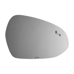 Burco - Driver Side View Mirror Heated W Blind Spot For Kia K5 Lh Flat Bldspt Fitover - 4871B