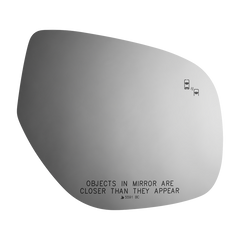 Burco - Passenger Side View Mirror W Blind Spot Cross Path For Mitsubishi Outlander Rh Convex Bldpst Crspth Fitover