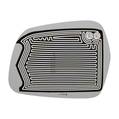 Burco - Passenger Side View Mirror Heated For Heated Kia Sorento Rh Convex