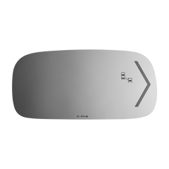 Burco - Driver Side View Mirror W Signal Blind Spot For Buick Lucerne Dts Lh Flat Signal Bldspt E C Fitover - 4409SB