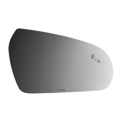 Burco - Driver Side View Mirror W Blind Spot For Hyundai Veloster Lh Flat Bldspt Fitover